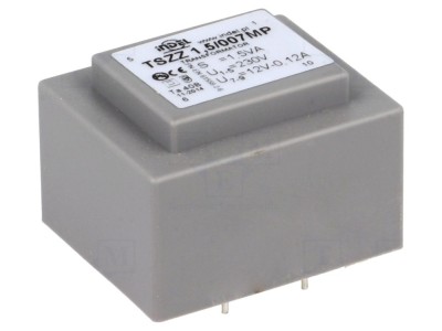 Transformator &amp;icirc;ncapsulat PCB 1,5VA 12V foto