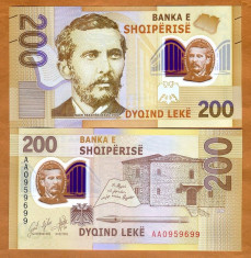 !!! NOU : ALBANIA - 200 LEKE 2017 (2019) - P NEW - UNC / POLIMER foto