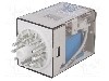 Releu electromagnetic, 110V DC, 10A, 3PDT, serie 60.13, FINDER - 60.13.9.110.0040