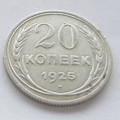 421. Moneda Uniunea Sovietica (URSS) 20 kopeiks 1925 - Argint