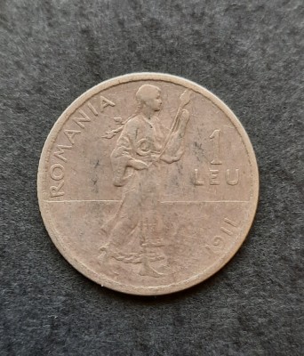 1 Leu &amp;quot;Carol I&amp;quot; 1911, Romania - A 5840 foto