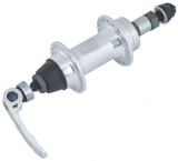 Cumpara ieftin Butuc spate aluminiu, 36 gauri, argintiu, lungime QR 148.5 mm, ax 10 mm, cale rulare cu bile de otel