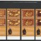 ROMANIA 2006 LP 1742 CENTENARUL MUZEULUI TARANULUI ROMAN 2 SERII CU TABS MNH