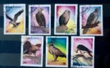kyrgyzstan 1995 pasari de prada ,uliu, vultur ,soim serie 7v stampilată