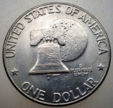 1.598 USA SUA EISENHOWER BICENTENNIAL LIBERTY BELL 1 ONE DOLLAR 1976 D