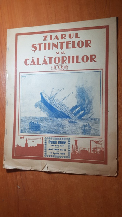 ziarul stiintelor si al calatoriilor 17 aprilie 1928-art. despre noile calendare