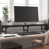 VidaXL Suport pentru monitor, negru, 105x23x15,5 cm, lemn compozit