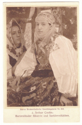 3036 - SIBIU, Ethnic women, Romania - old postcard - unused foto