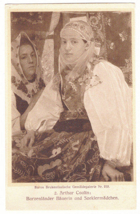 3036 - SIBIU, Ethnic women, Romania - old postcard - unused