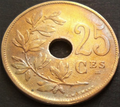 Moneda istorica 25 CENTIMES - BELGIA, anul 1922 *cod 3226 foto