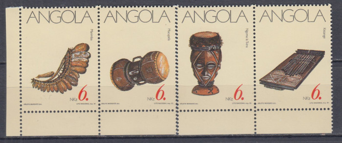 ANGOLA 1992 ARTA AFRICANA SERIE MNH