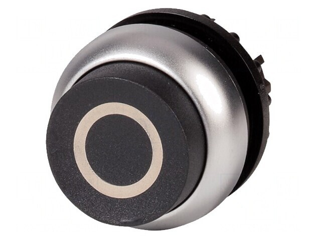 Comutator de Apăsare 22mm Negru