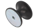 Atenuator Vibratii ELESA+GANTER M10 57mm Guma Sarcina 1673N Inaltime 10mm Lungime Distantier 45mm