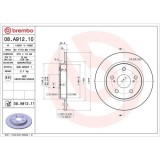 Set disc frana Toyota Auris ( E15) 10.06-09.12, Auris ( E18) 10.12-12.18, Auris Estate ( E18) 07.13-12.18, Corolla Saloon ( E18 Zre1) 06.13-02.21, Co, BREMBO