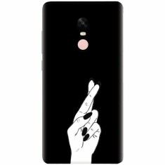 Husa silicon pentru Xiaomi Remdi Note 4X, Finger Cross