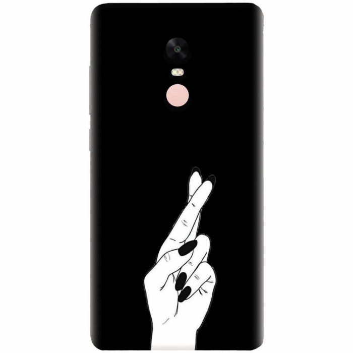 Husa silicon pentru Xiaomi Remdi Note 4X, Finger Cross