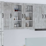 vidaXL Dulap de bucătărie Gri din beton 40 x 31 x 80 cm Lemn compozit 884991