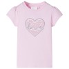 Tricou pentru copii, roz deschis, 92 10484, vidaXL