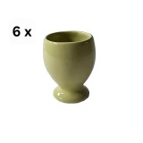 Set 6 suporturi de ou, 6 cm, Verde Salvie Mat