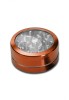 Grinder metalic Neutral Window, Portocaliu, 2 parti, O50mm