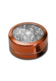 Grinder metalic Neutral Window, Portocaliu, 2 parti, O50mm