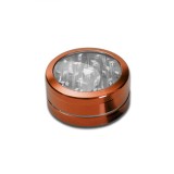 Grinder metalic Neutral Window, Portocaliu, 2 parti, O50mm