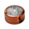 Grinder metalic Neutral Window, Portocaliu, 2 parti, O50mm