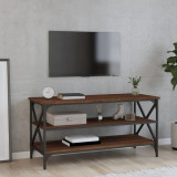 Comodă TV, stejar maro, 100x40x50 cm, lemn prelucrat, vidaXL