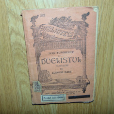 DUELISTUL -IVAN TURGHENIEF -BIBLIOTECA PTR TOTI NR:332