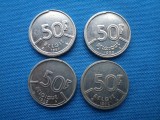 LOT 5 / 4 MONEDE 50 FRANCI (1982,1992,1993,1997)