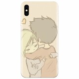 Husa silicon pentru Apple Iphone X, Couple Hug