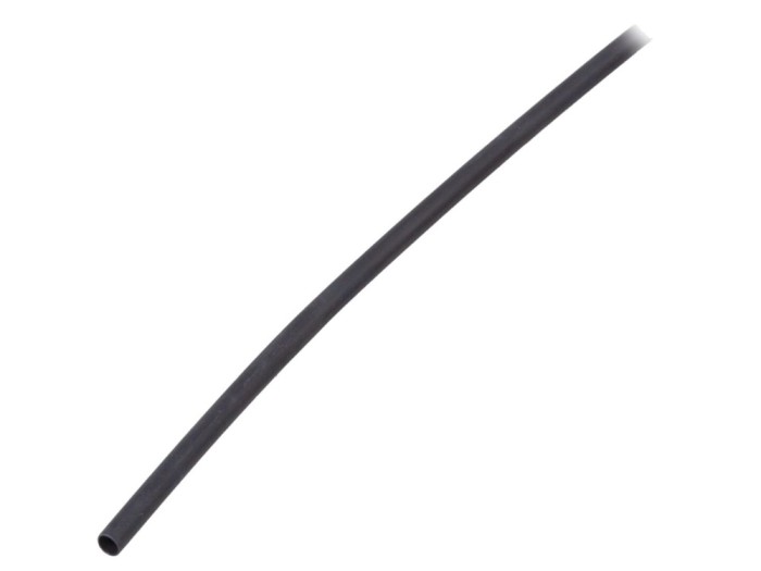 Manșon termocontractabil 4:1 4mm negru HELLERMANNTYTON
