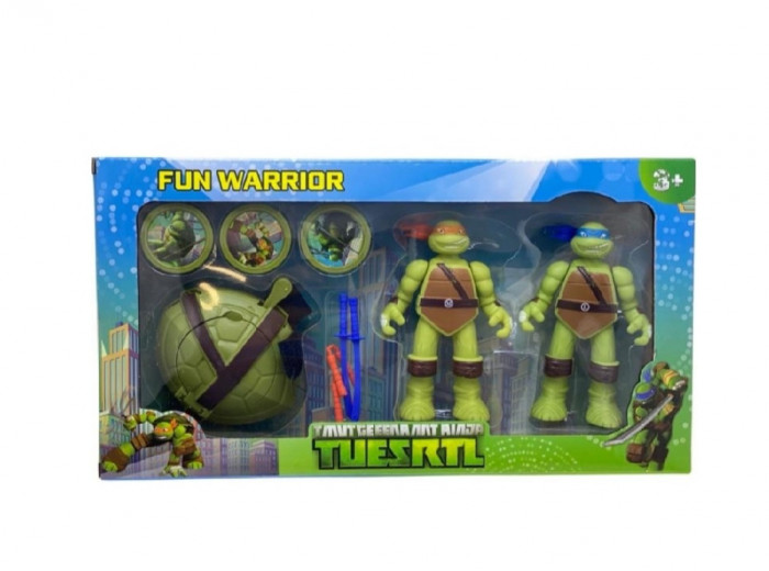 Set 2 țestoasă figurine ninja /. Nou sigilat la oferta