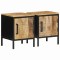 Dulap de noapte 2 pcs Maro și negru 30 x 30 x 40 cm
