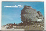 Bnk cld Calendar de buzunar - 1974 - Ministerul Turismului Sfinxul din Bucegi