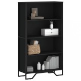 VidaXL Bibliotecă, negru, 80x31x137,5 cm, lemn prelucrat 848629