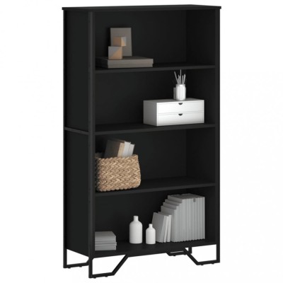 vidaXL Bibliotecă, negru, 80x31x137,5 cm, lemn prelucrat 848629 foto