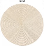 Suport Farfurie Rotund din Bej 38cm