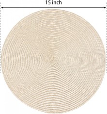 Suport Farfurie Rotund din Bej 38cm foto