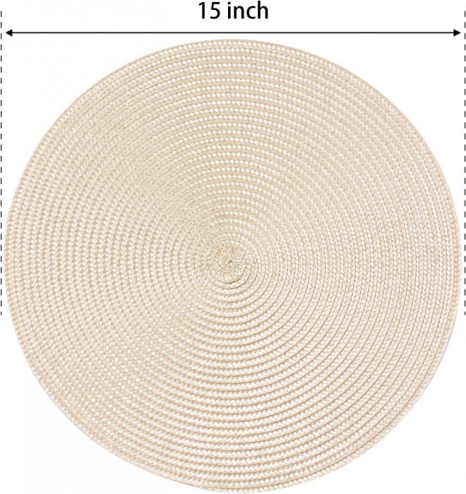 Suport Farfurie Rotund din Bej 38cm