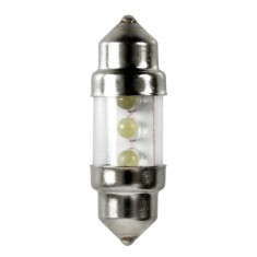 Bec tip LED 12V sofit cu 3 leduri 10x31mm SV85-8 2buc - Curcubeu Garage AutoRide