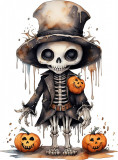 Cumpara ieftin Sticker decorativ, Halloween, Alb, 81 cm, 1337STK-20