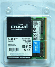 64GB memorie SODIMM DDR4-2666 Crucial CT2K32G4S266M &amp;quot;Mac Compatible&amp;quot; foto