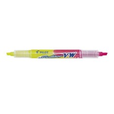 Textmarker Pilot Spotliter VW Beegreen 3.6 mm cu capat dublu,galben si roz