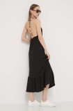 Desigual rochie LEILA culoarea negru, maxi, dreaptă, 24SWVK64