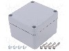 Carcasa aluminiu, 77mmx82mmx57mm, IP66, IP67, FIBOX - 7811130