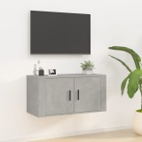 vidaXL Dulap TV montat pe perete, gri beton, 80x34,5x40 cm