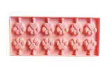 Cumpara ieftin Forma silicon 12 cavitati, Labute, Acadele din ciocolata sau Acadele din zahar, Roz, 26 cm, 244COF