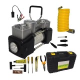 Cumpara ieftin Compresor aer auto 12V PREMIUM 2 CILINDRI + ACCESORII , LANTERNA SI TRUSA , LIDER MX391