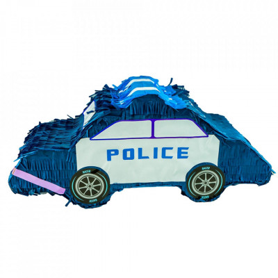 Pinata Mașină politie, 55x16x22 cm, 7-10 ani, 5-7 ani, +10 ani, Băieți foto